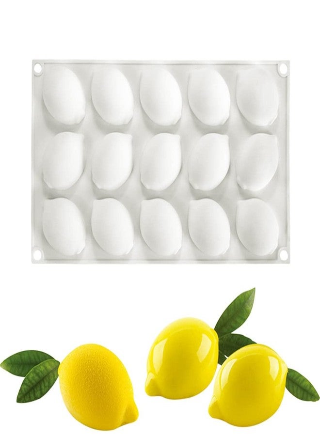 mostsom Silicone Mold Baking Pan Non-Stick Baking Pastry Chocolate Cake Dessert DIY Decoration Tools (Lemon V_11.8x6.8x0.11 inch) - Image 1